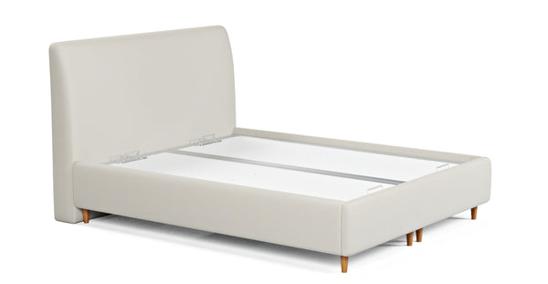 Klem Slim Çift Kişilik Bazalı Karyola 180x200 - Doğal Doku