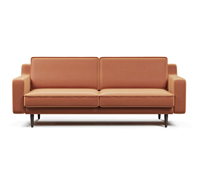Klem Slim Üçlü Koltuk Ahşap Ayak - Performans Kadife