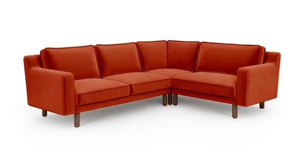 Klem Slim 257 x 203 Köşe Silindir Ahşap Ayak - Kadife