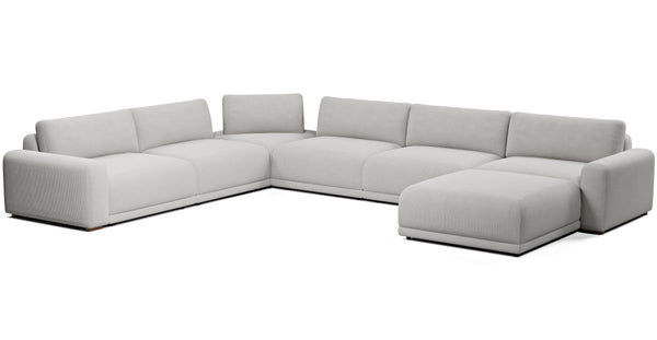 Carle 339 x 444 Köşe Çift Kollu ve Puf - Fitilli Kadife