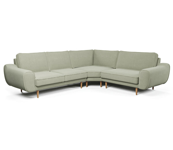 Klem 294 x 240 Geniş Köşe Ahşap Ayak - Fitilli Kadife