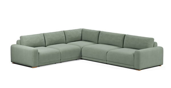 Carle 299 x 339 Minderli Köşe Çift Kollu - Kadife