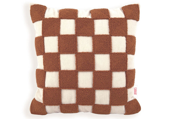 Copper Checkered Punch Kırlent