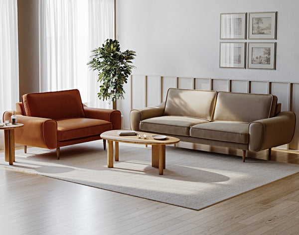 Klem Üçlü ve Loveseat Koltuk Takımı - Performans Kadife