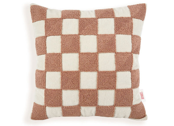 Pink Checkered Punch Kırlent