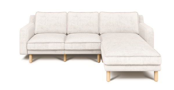 Klem Slim 240 x 171 Köşe Silindir Ahşap Ayak - Fitilli Kadife