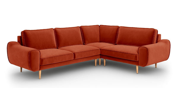 Klem 210 x 264 Köşe Ahşap Ayak - Kadife