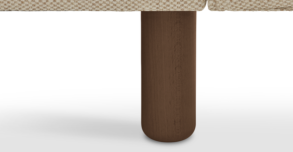 Klem Slim 283 x 257 Köşe Silindir Ahşap Ayak - Doğal Doku