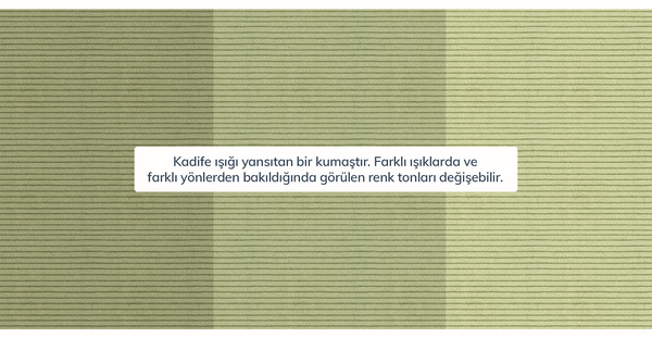 Klem 210 x 290 Köşe Silindir Ahşap Ayak - Fitilli Kadife