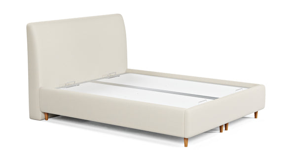 Klem Slim Çift Kişilik Bazalı Karyola 160x200 - Doğal Doku