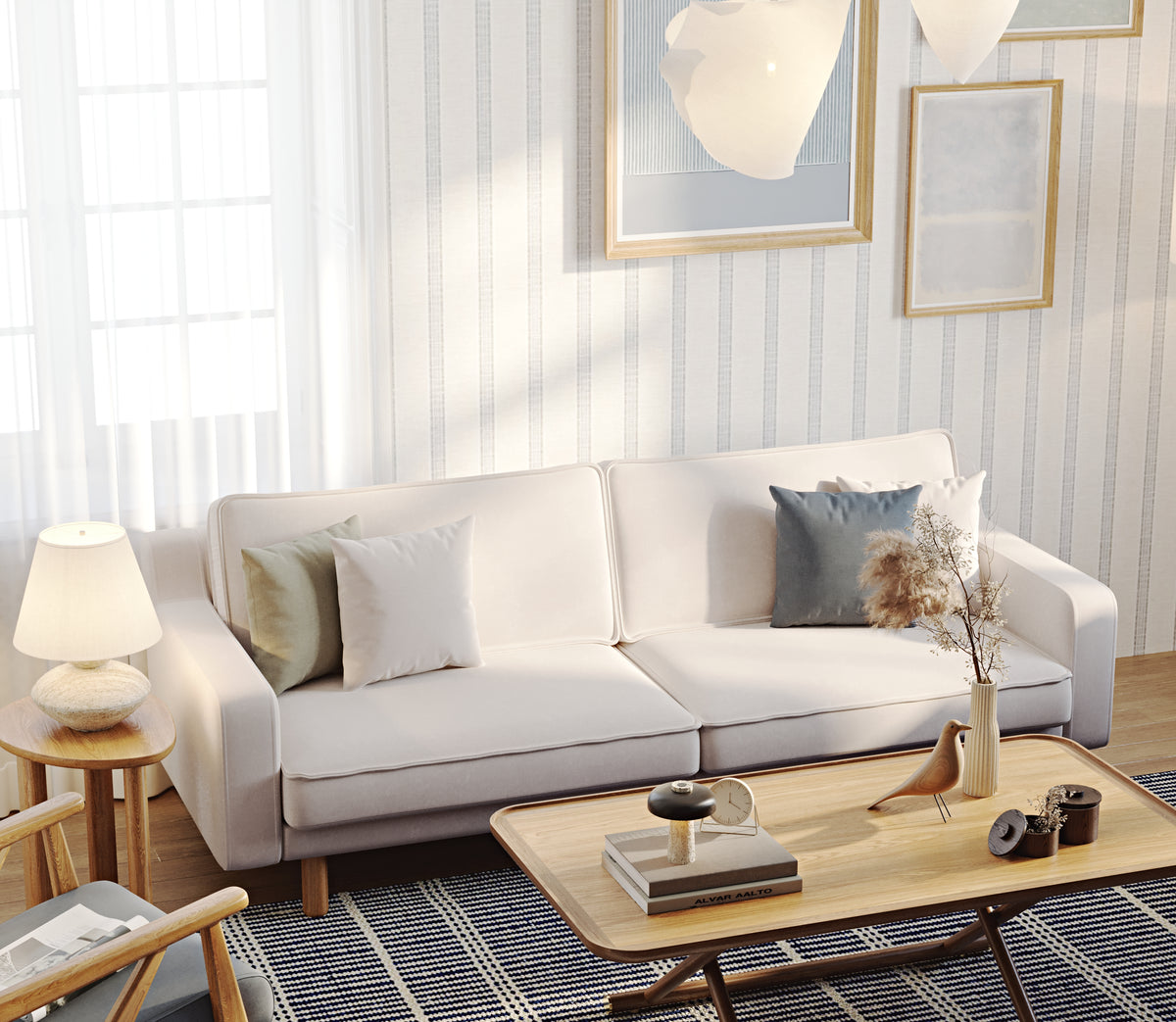 Klem Slim Üçlü ve Loveseat Koltuk Takımı