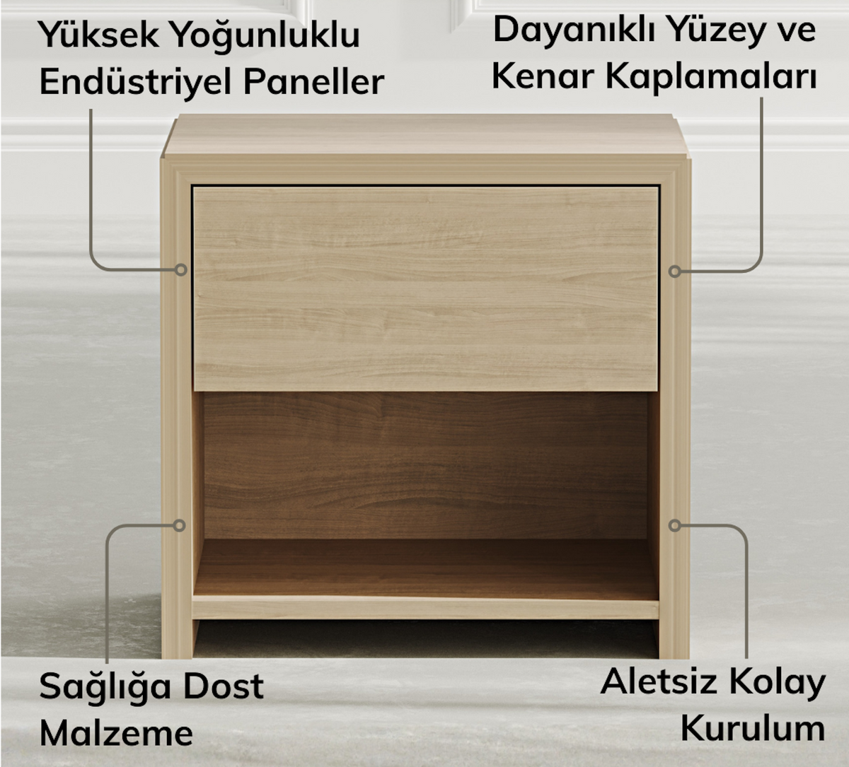 Nordik Meşe Görünümlü - 3