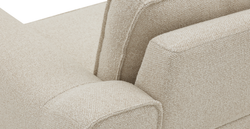 Klem Deniz Köpüğü Üçlü Kiremit Loveseat ve Puf Koltuk Takımı - Bukle & Kadife