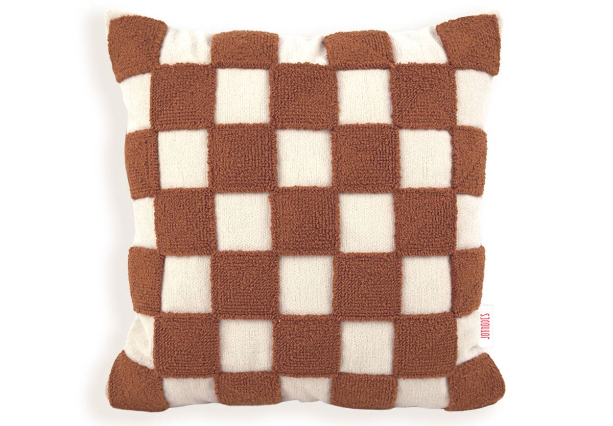 Copper Checkered Punch Kırlent