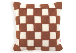 Copper Checkered Punch Kırlent