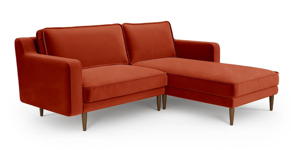 Klem Slim 212 x 171 Köşe Ahşap Ayak - Kadife