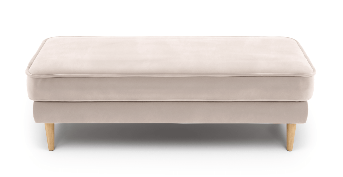 Klem Bench Ahşap Ayak - Kadife