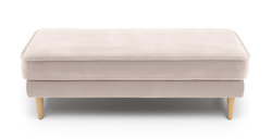 Klem Bench Ahşap Ayak - Kadife