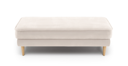Klem Bench Ahşap Ayak - Kadife