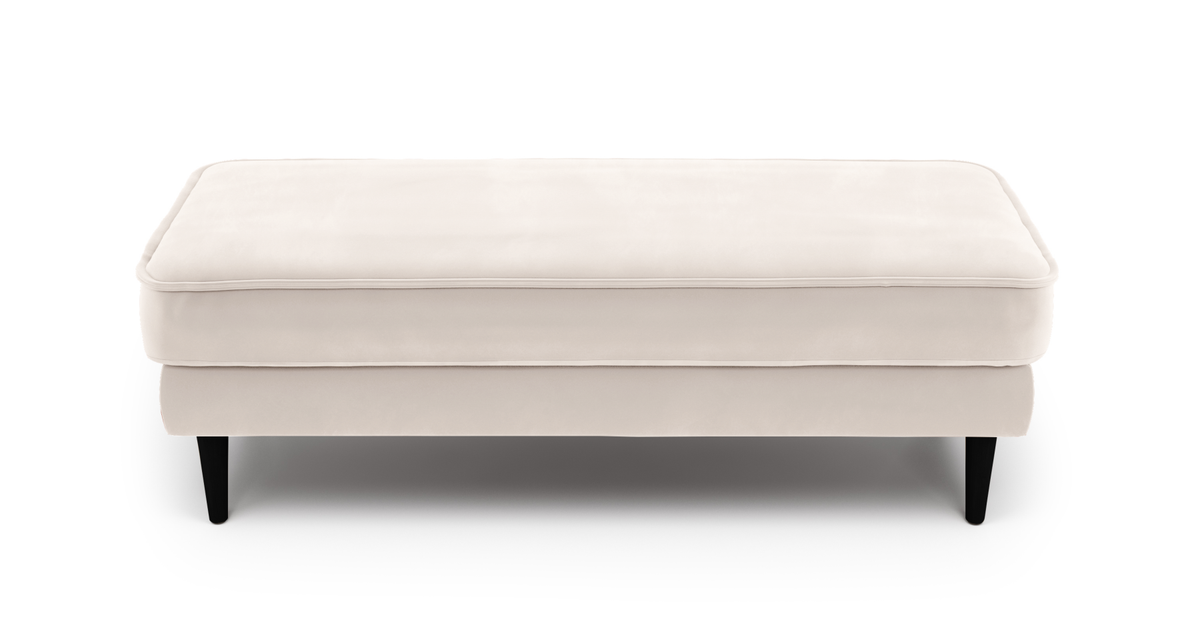 Klem Bench Ahşap Ayak - Kadife