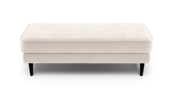 Klem Bench Ahşap Ayak - Kadife