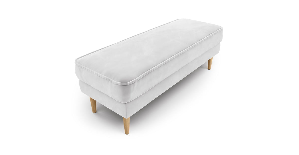 Klem Bench Ahşap Ayak - Kadife