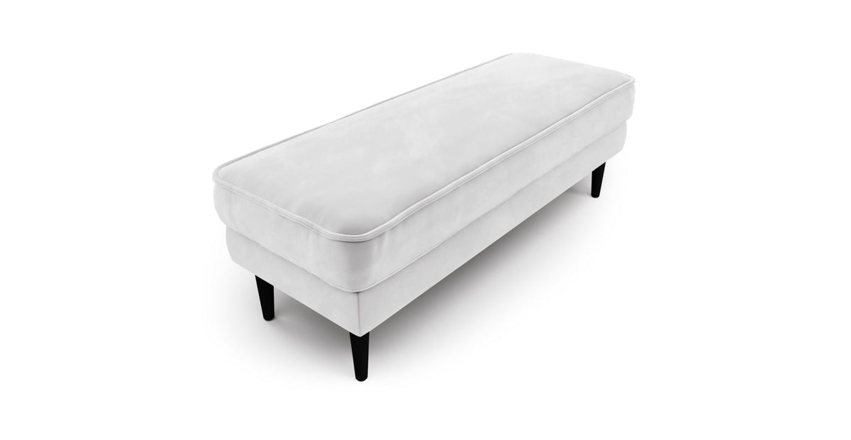 Klem Bench Ahşap Ayak - Kadife