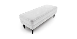 Klem Bench Ahşap Ayak - Kadife