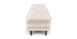 Klem Bench Ahşap Ayak - Kadife