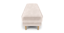 Klem Bench Ahşap Ayak - Kadife