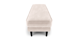 Klem Bench Ahşap Ayak - Kadife