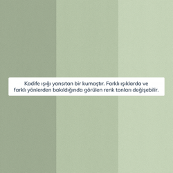 Kumaş: Kadife - Renk: Çağla Yeşili - Normod