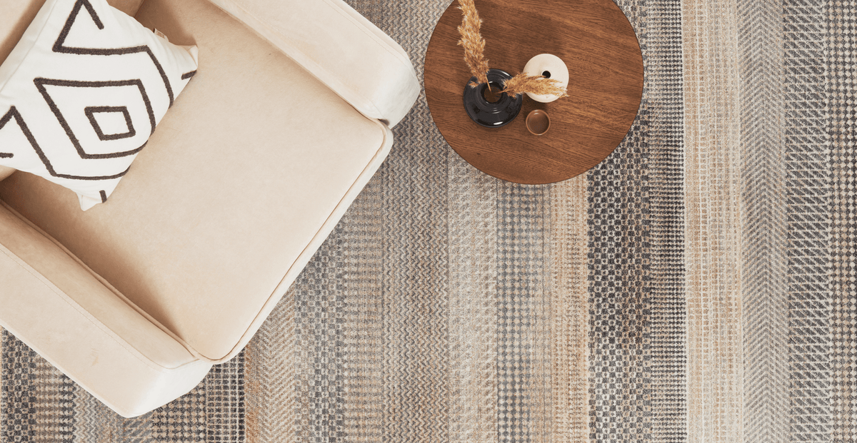 Normod Gri - Bej Savanna Geometrik Halı - 160 x 230