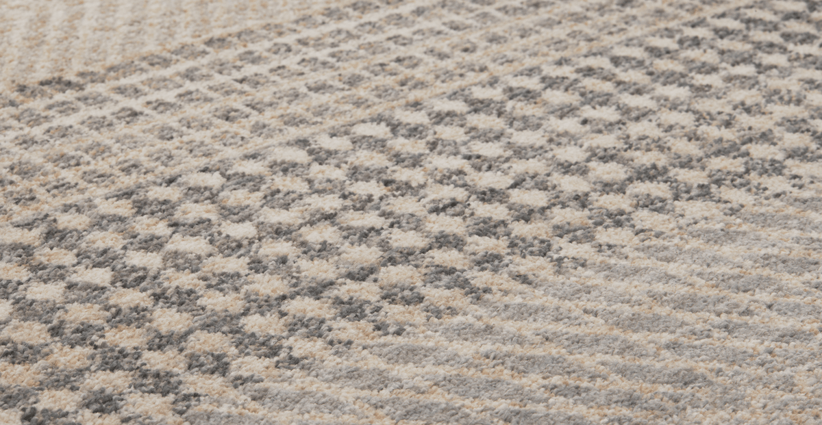 Normod Gri - Bej Savanna Geometrik Halı - 160 x 230