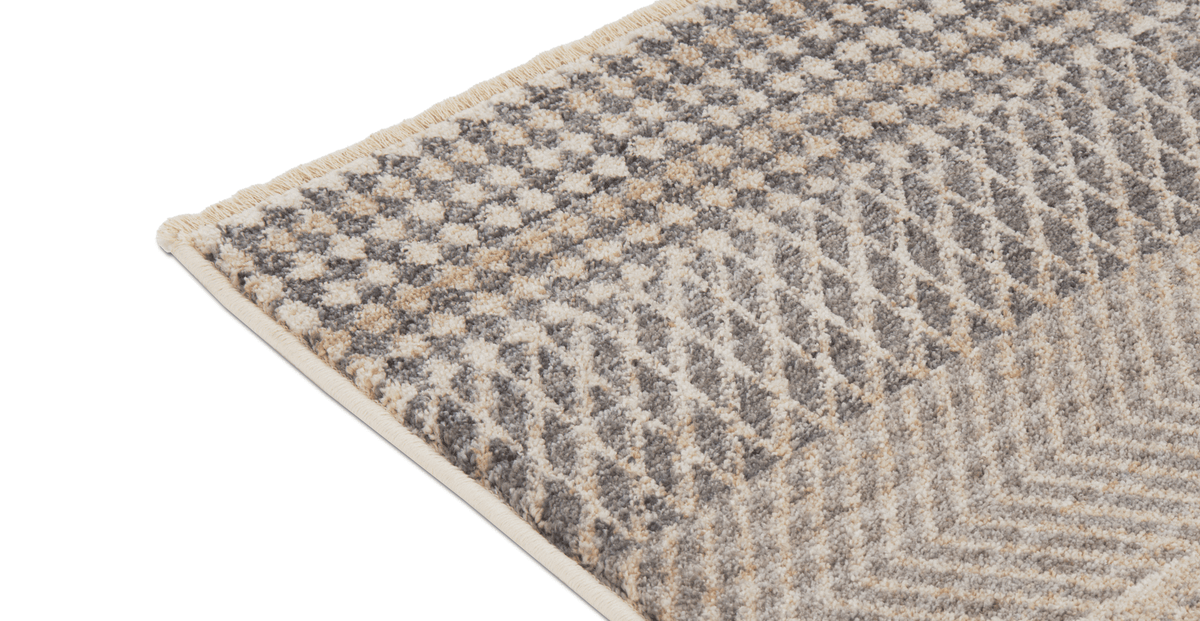 Normod Gri - Bej Savanna Geometrik Halı - 160 x 230