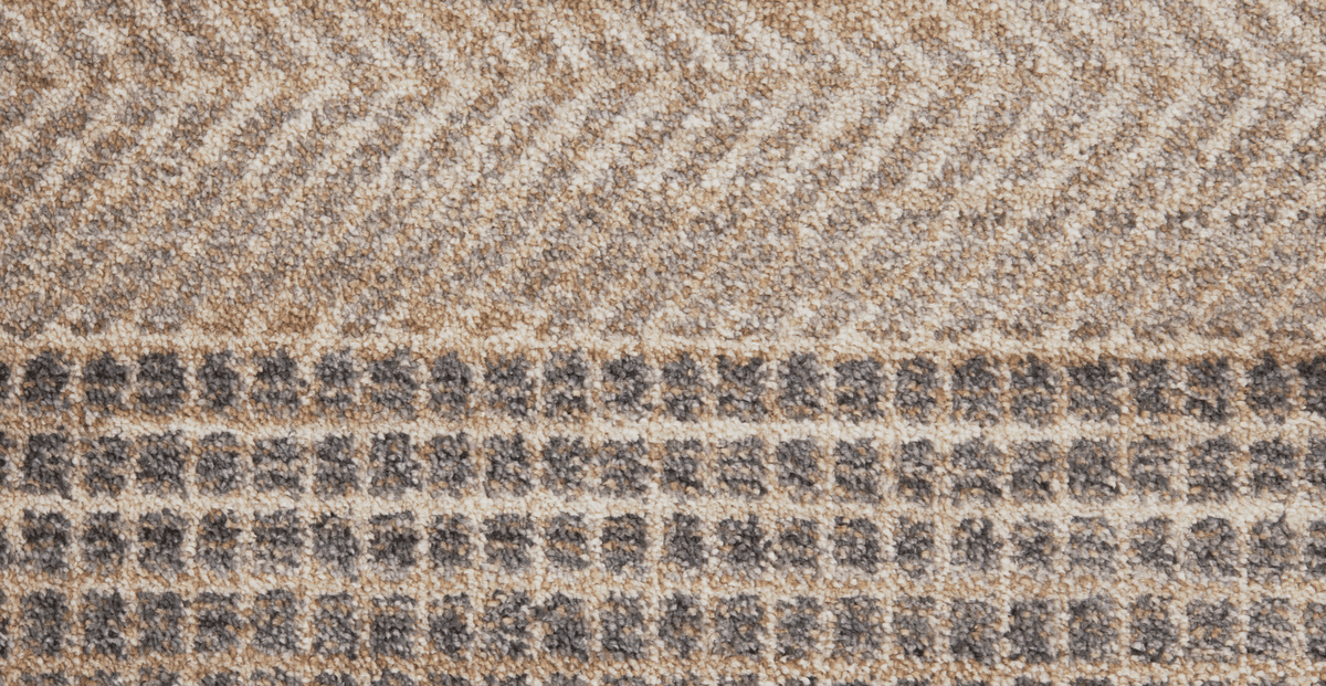 Normod Gri - Bej Savanna Geometrik Halı - 160 x 230