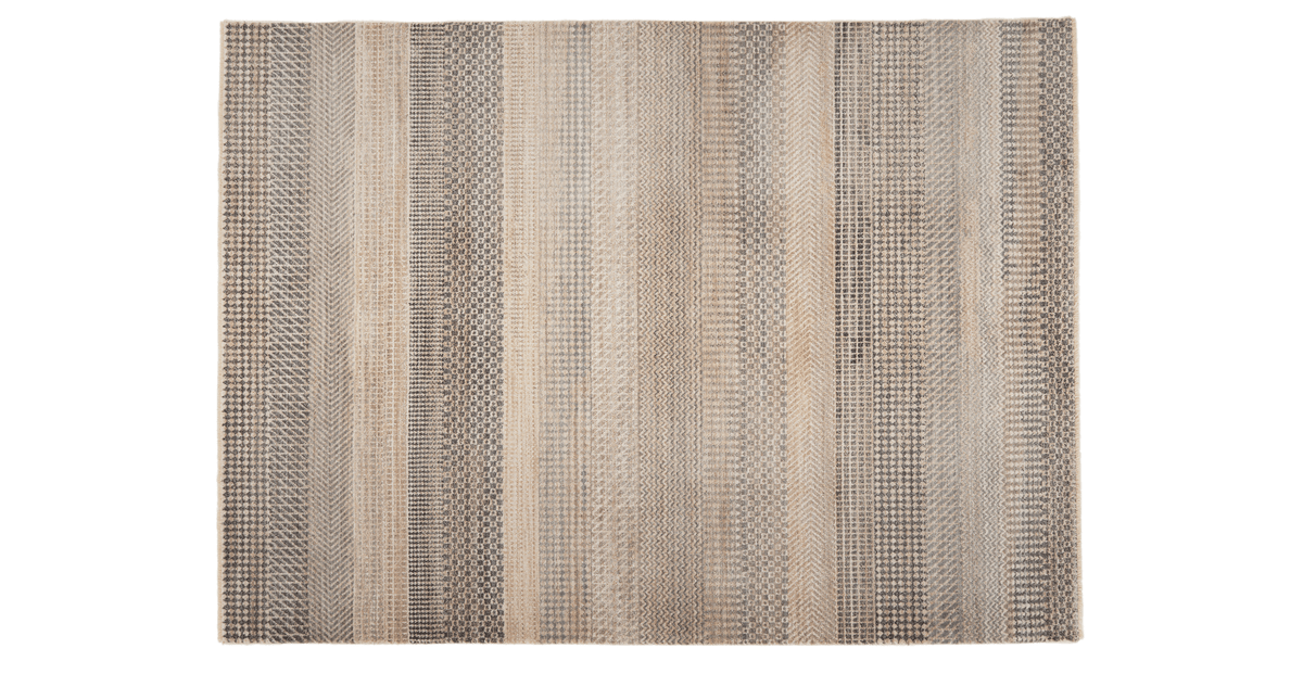 Normod Gri - Bej Savanna Geometrik Halı - 160 x 230